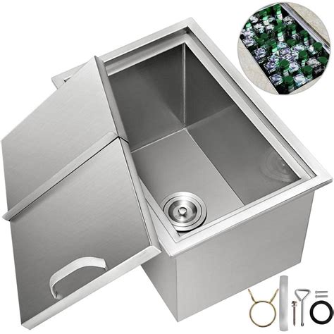 stainless steel ice box for sale|drop in ice bin 12x18.